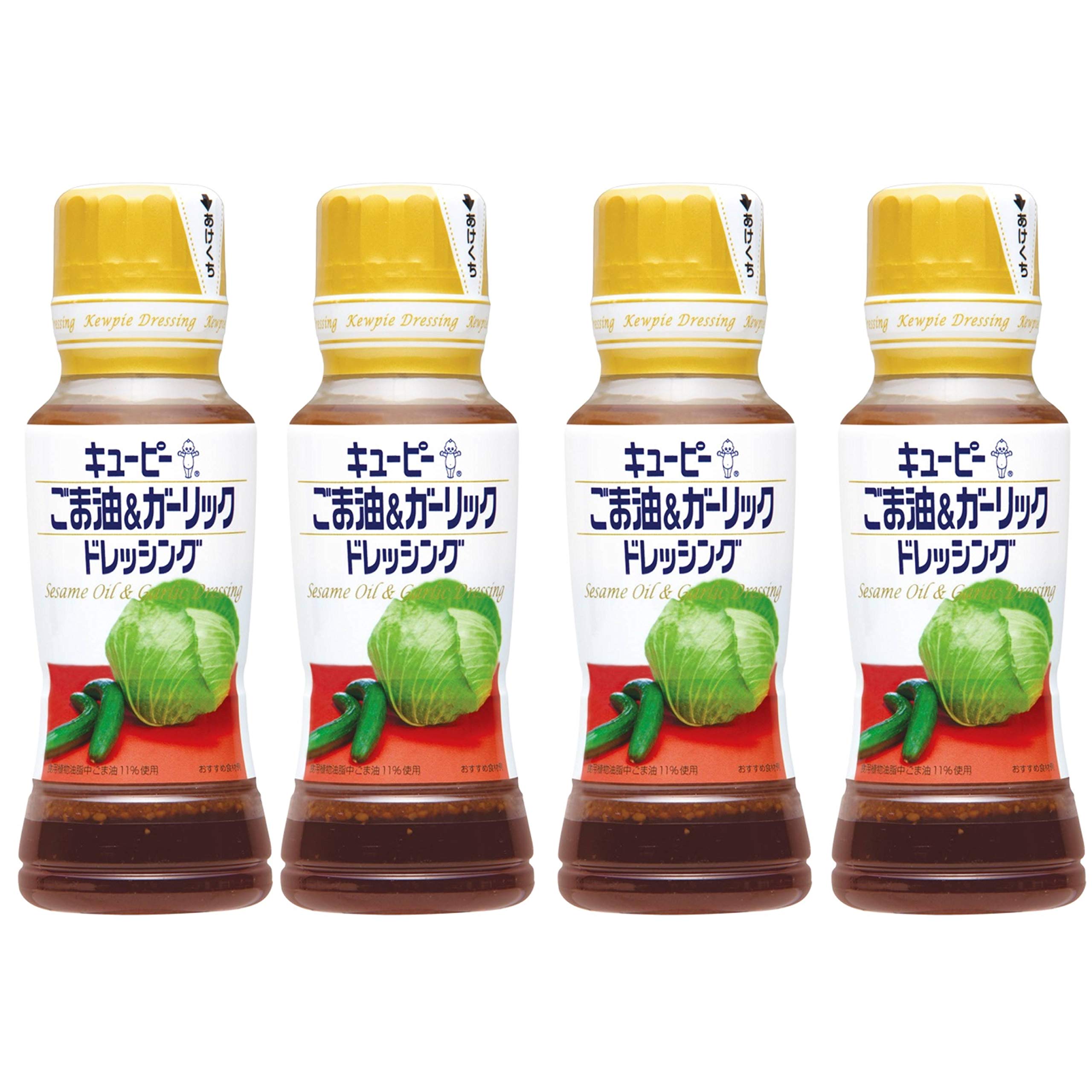 Nước sốt dầu mè & tỏi Kewpie 180ml x 4 chai Salad