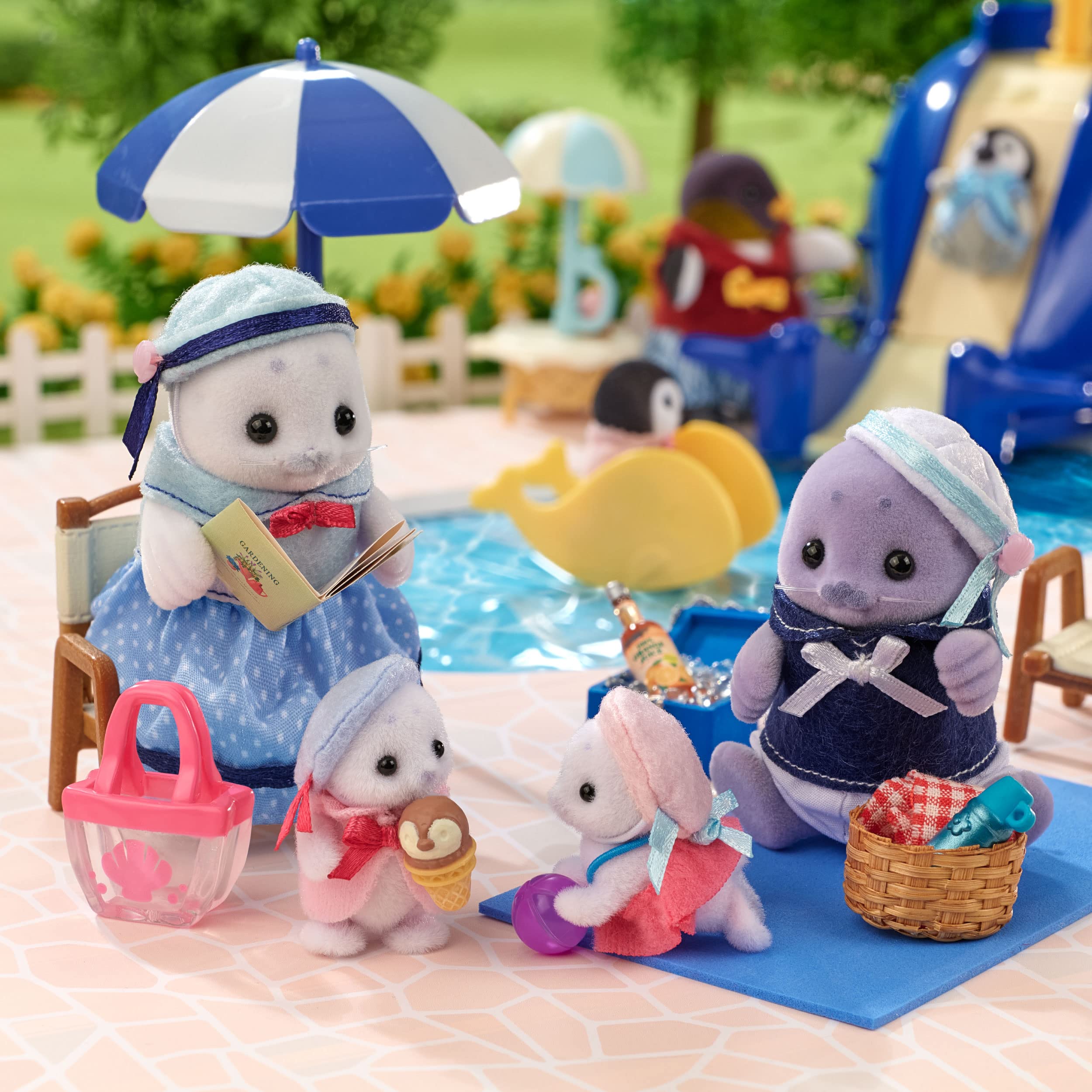 에포크 (EPOCH) 실바니아 패밀리 인형 【인감 패밀리】 FS-51 ST 마크 인증 3세 이상 장난감 인형 집 Sylvanian Families