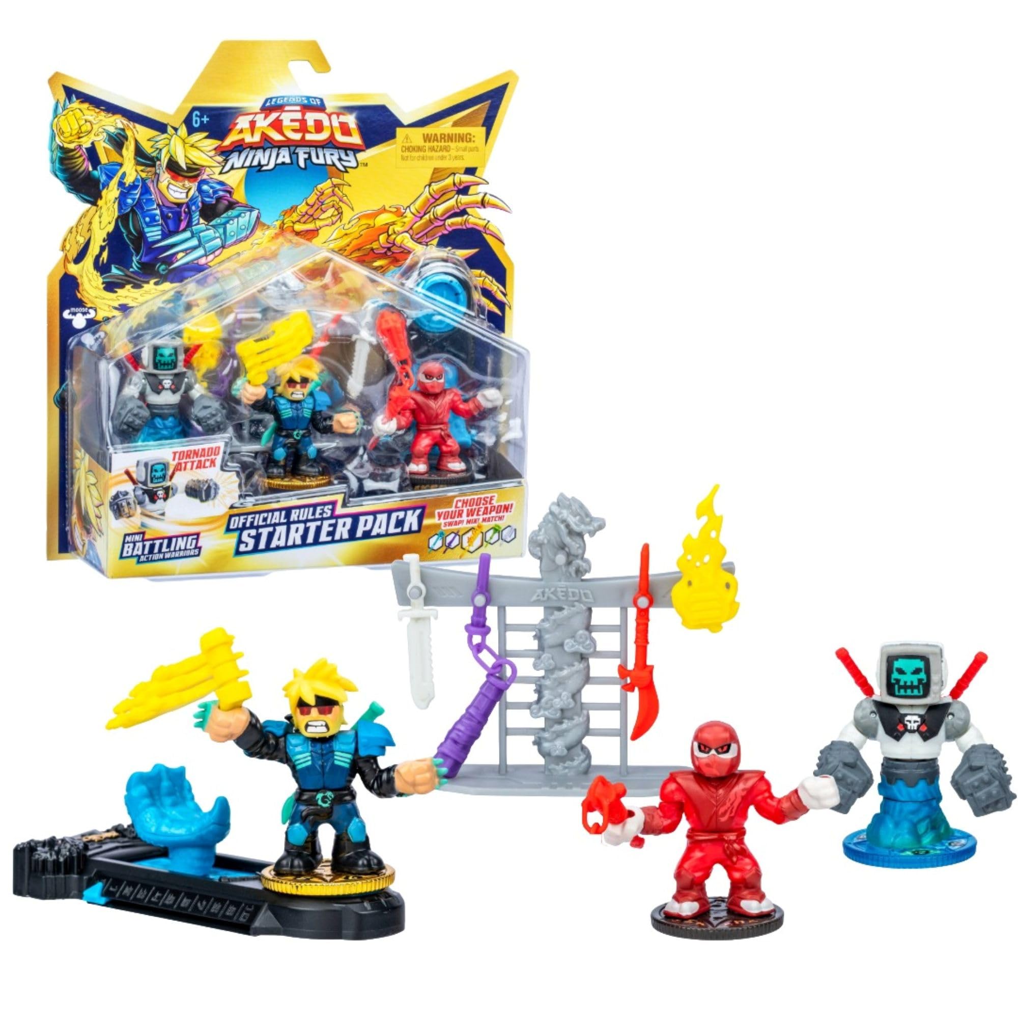 AKEDO S7 S8 NINJA FURY Ninja Fury Battle Figure Battle Toy (S8 Starter Pack)