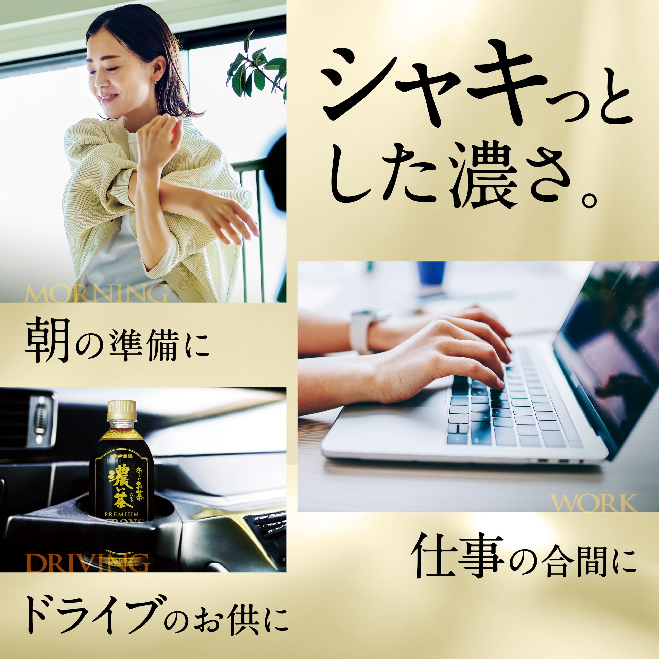 Itoen Oi Ocha Dark Tea Premium Strong 470ml x 24 bottles [Food with Functional Claims] Plastic Bottle