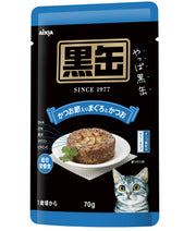 검은 캔 파우치 가다랭이 참치와 가다랭이 70g × 12 봉지
