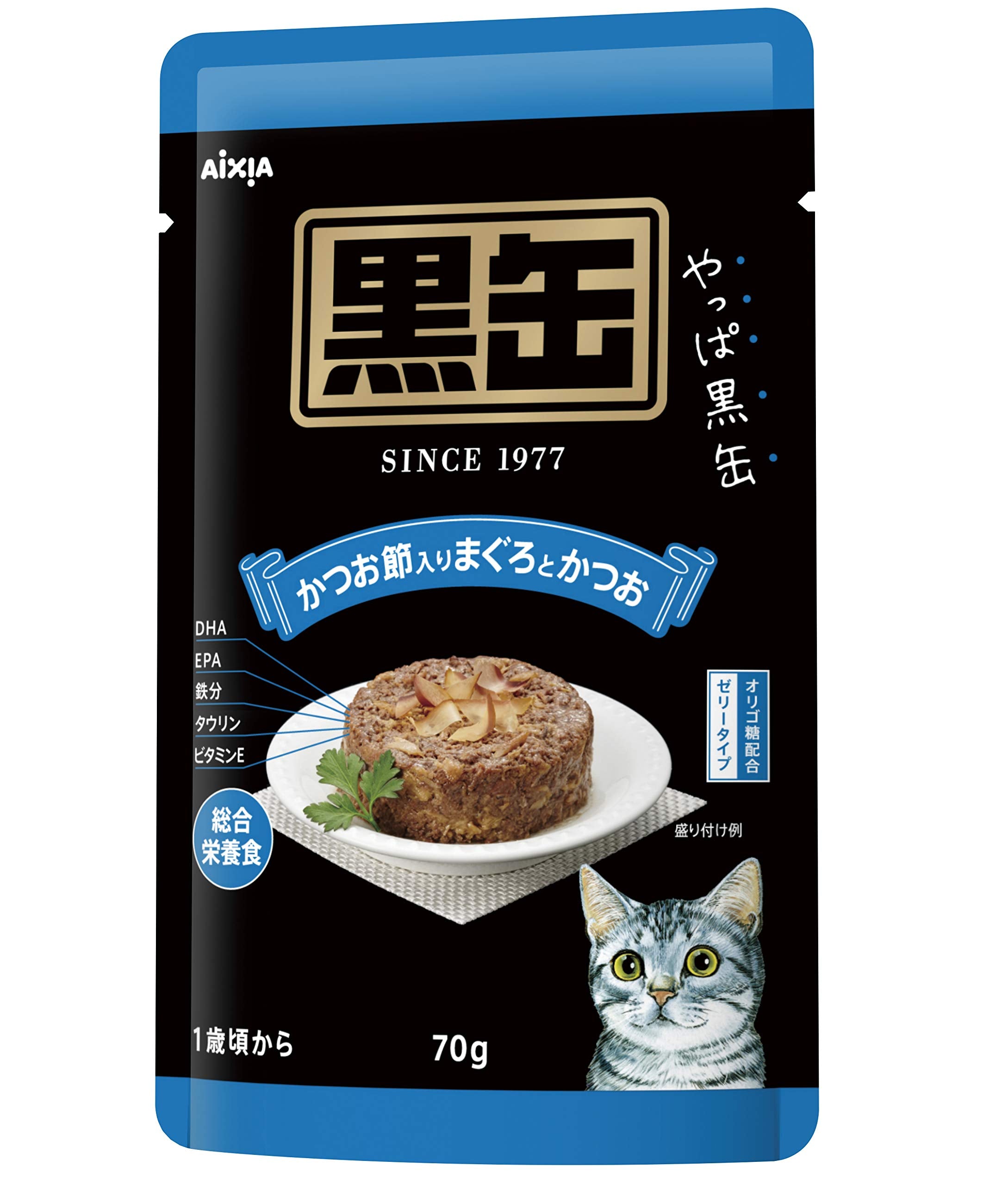 검은 캔 파우치 가다랭이 참치와 가다랭이 70g × 12 봉지