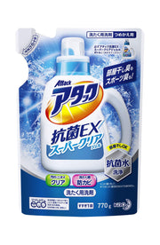 Attack Antibacterial EX Super Clear Gel Laundry Detergent Liquid Refill 770g