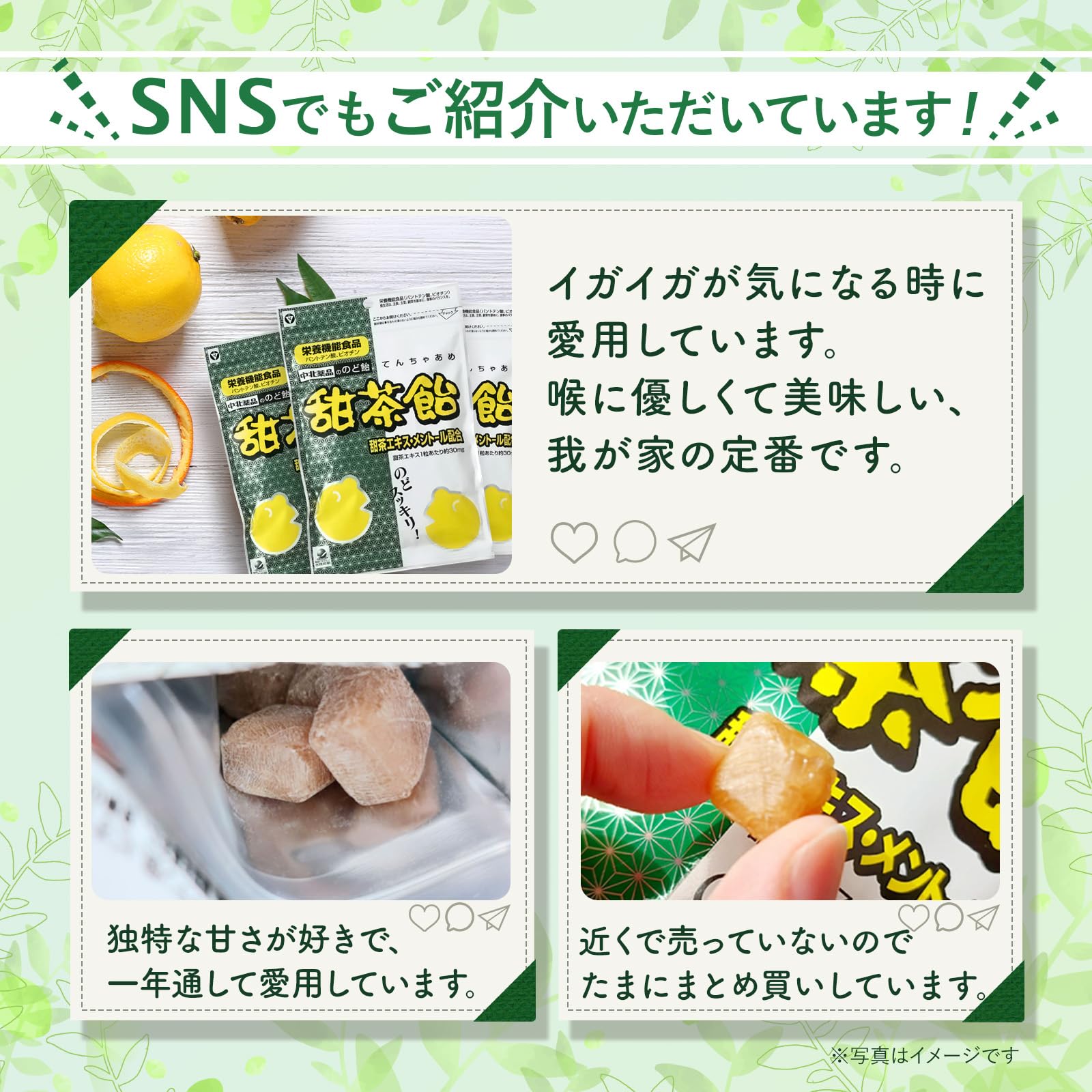 Nakakita Pharmaceutical Sweet Tea Candy (Honmaru Goten Design) 80G