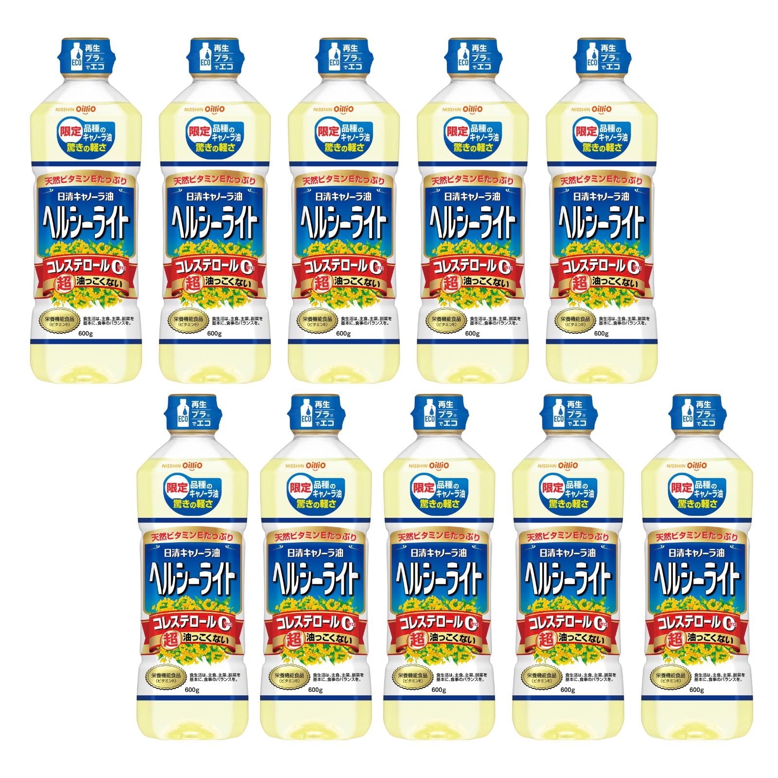 Dầu hạt cải Nissin Healthy Light 600g x 10 miếng