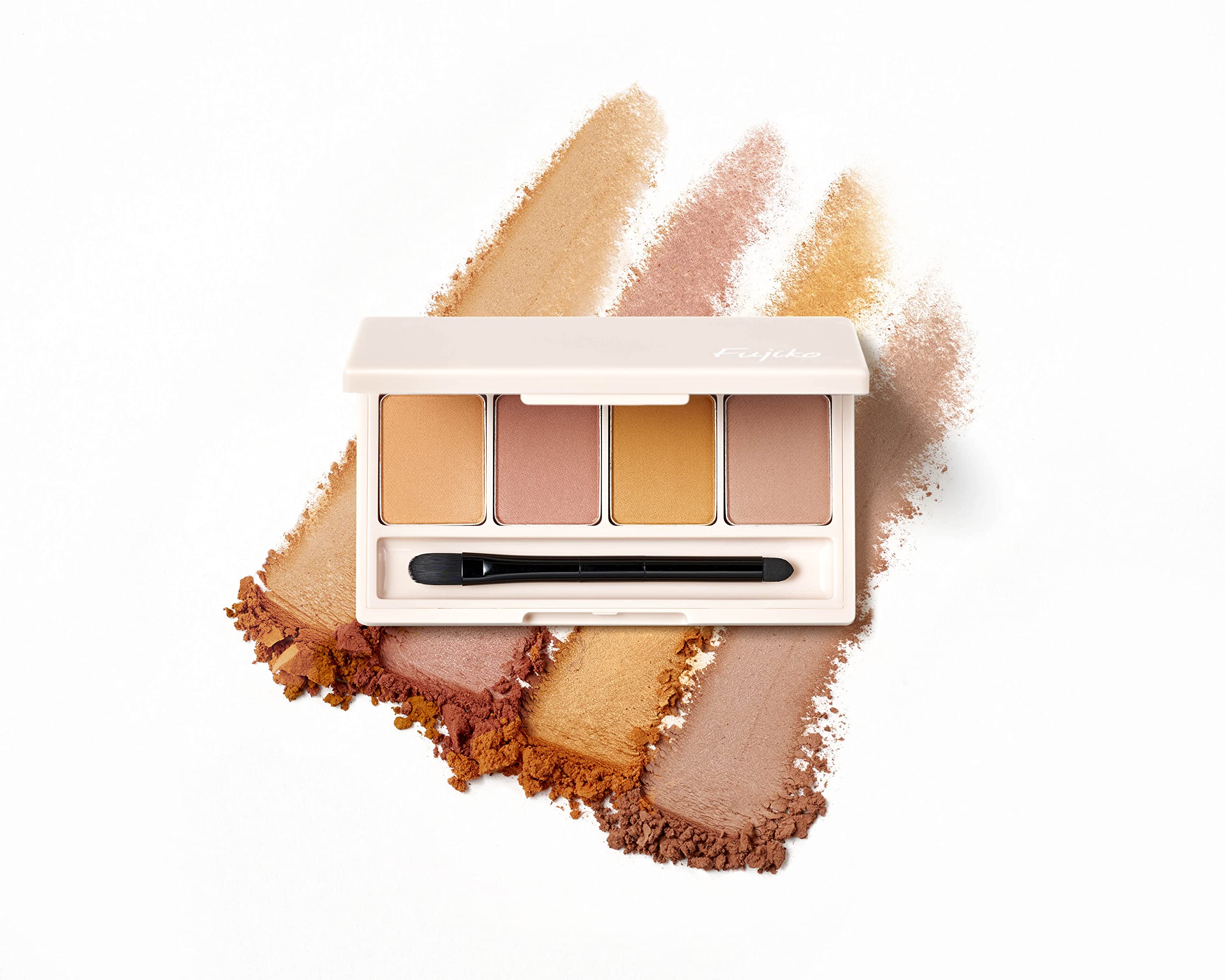 [Fujiko] Fujiko Addition Palette Eye Shadow Eye Palette Eyebrow Brow Glitter Matte High & Low Palette Brush Set Makeup
