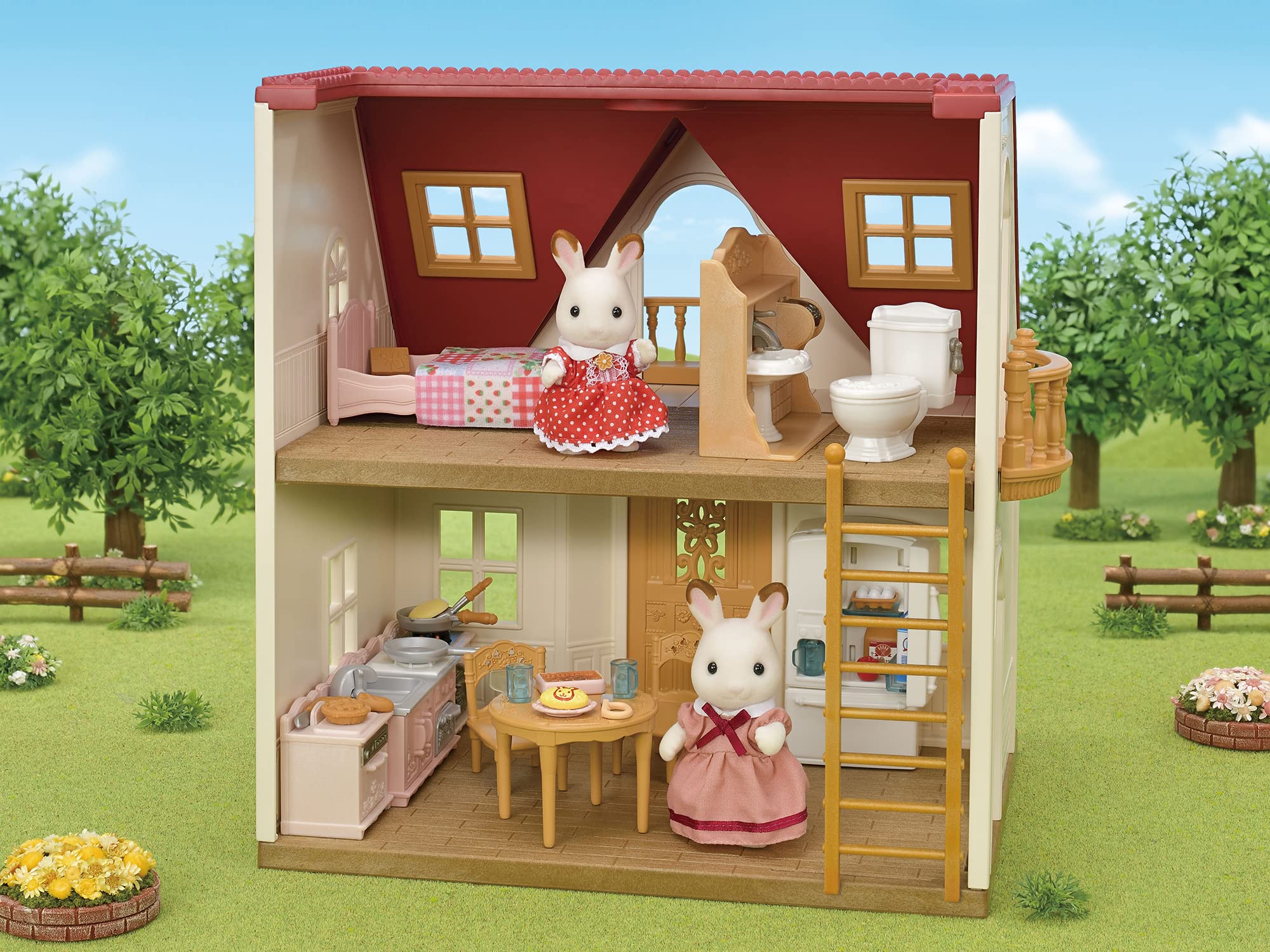 Sylvanian Families House [First Sylvanian Families] DH-08 ST Mark Certification For Ages 3 and Up Toy Dollhouse Sylvanian Families EPOCH
