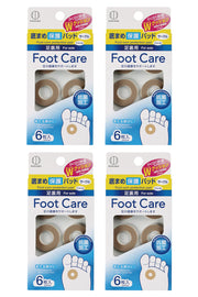 오쿠보 공업소 Foot Care (풋 케어) 바닥 물집 보호 패드 (6장입×4개 세트 / 서클) 보호 쿠션 발바닥 물집 보호 (항균 가공/일본제) C-779