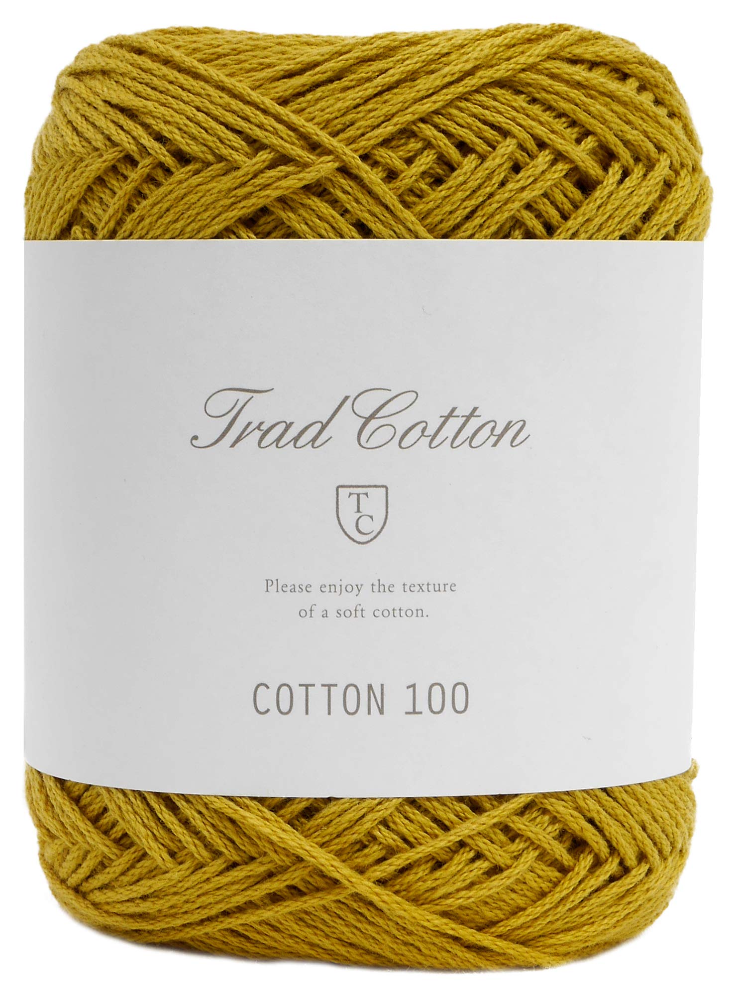 Yokota DARUMA Trad Cotton 100 Cotton Yarn Col.18 Yellow 25g Approx. 108m 01-3464