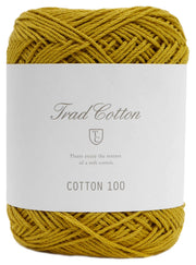 Yokota DARUMA Trad Cotton 100 Cotton Yarn Col.18 Yellow 25g Approx. 108m 01-3464