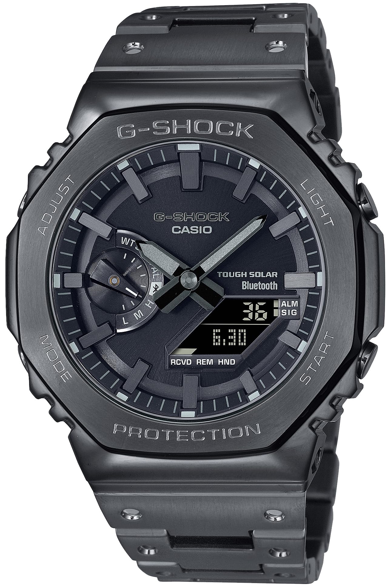 [Casio] G-Shock Watch [Domestic Genuine] Full Metal Solar GM-B2100BD-1AJF Men's Black with Bluetooth