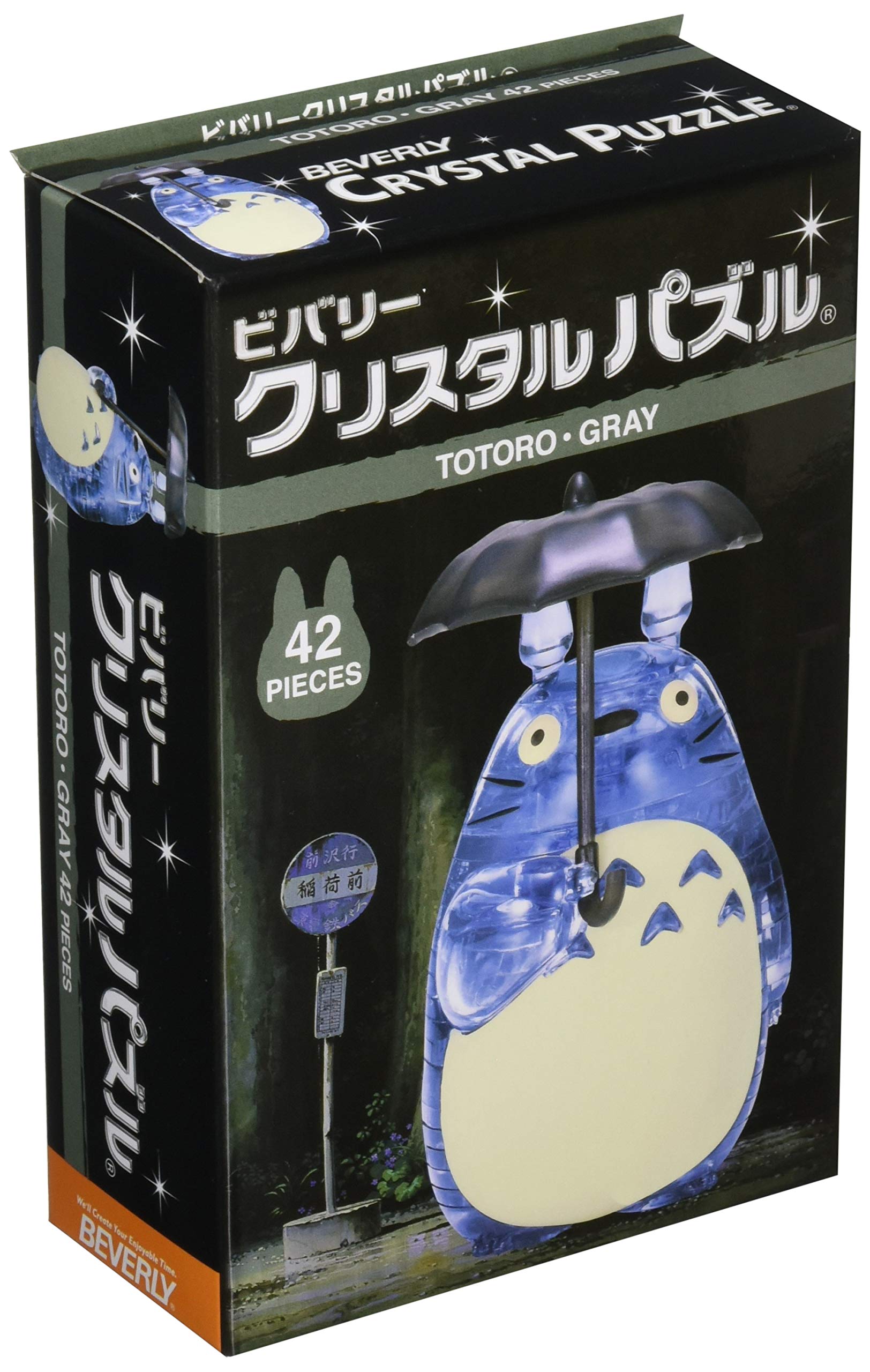 Bộ ghép hình pha lê 42 mảnh Totoro Grey