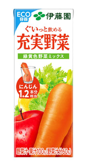 이토엔 충실 야채 녹색 황색 믹스 (종이 팩) 200ml × 24 책