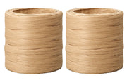 Aimedia Paper String, Paper String, 50m, Pack of 2, Flat String, Doesn't hurt your hands, Doesn't come loose, Packing, Packaging, 100% recycled paper, Made in Japan