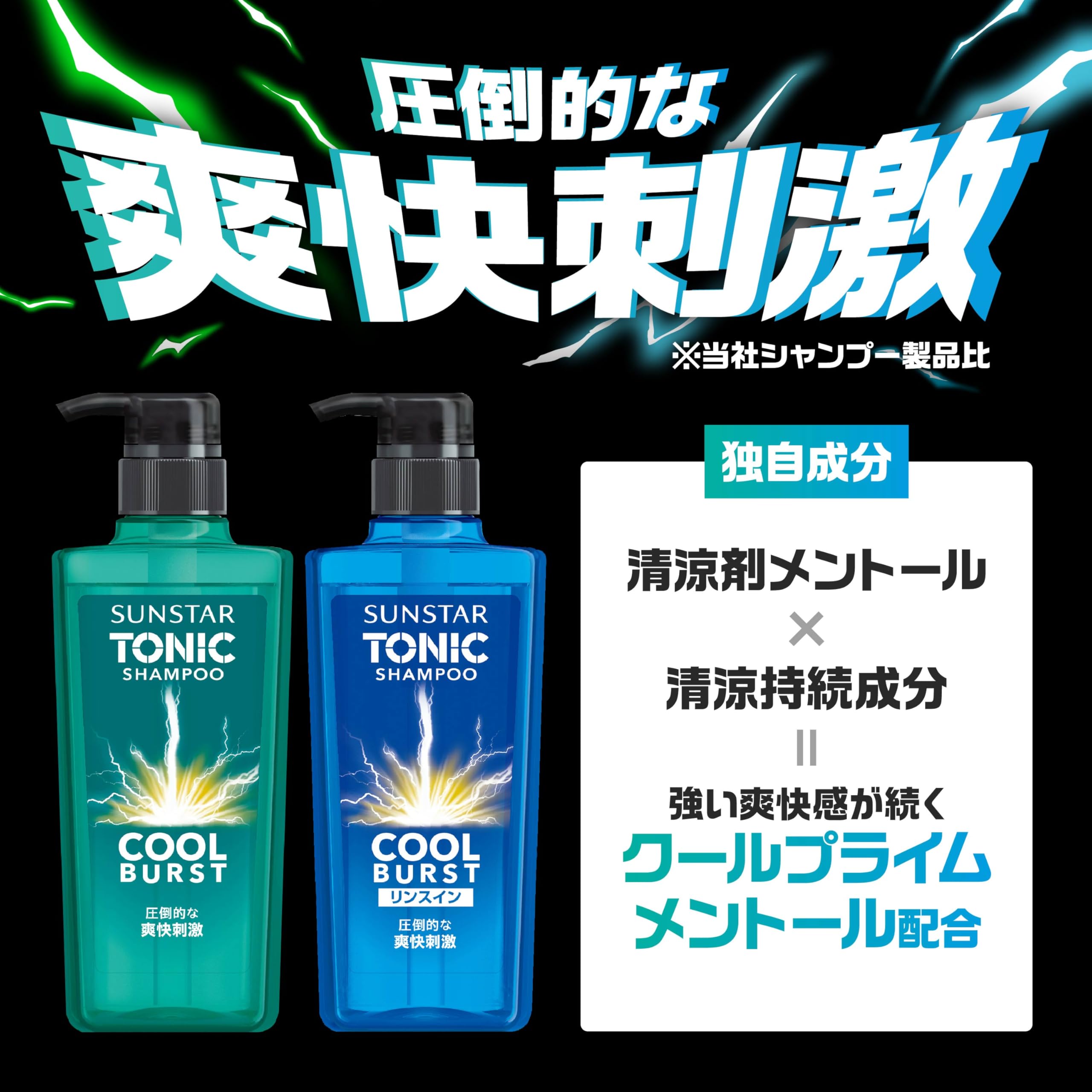 Sunstar Tonic Shampoo COOL BURST Shampoo Citrus Herb 460mL x 1 Pump [Refreshing Scalp Care] Non-Silicone Formula