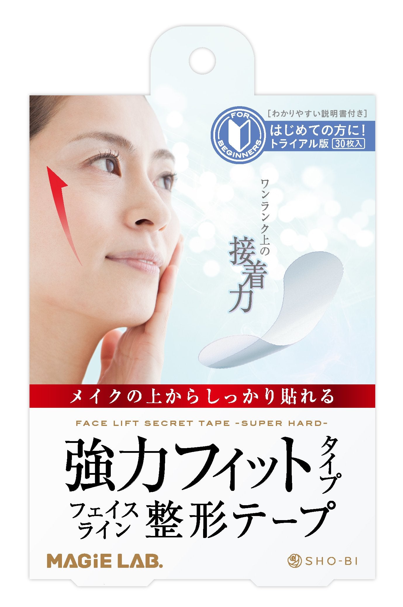 SHO-BI MAGiE LAB. Face line shaping tape Strong type Trial 30 pieces MG22125 Clear 1 piece