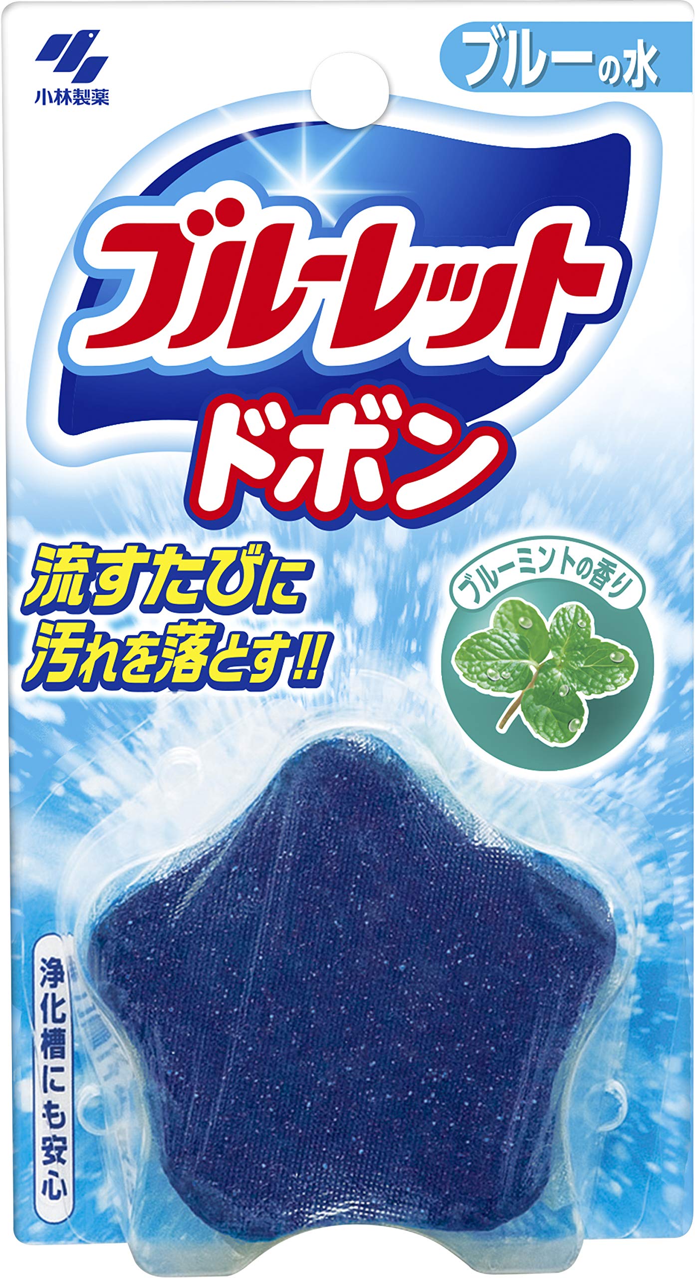 Bluelet Dobon Toilet Tank Aromatic Cleaner Blue Mint Scent 60g
