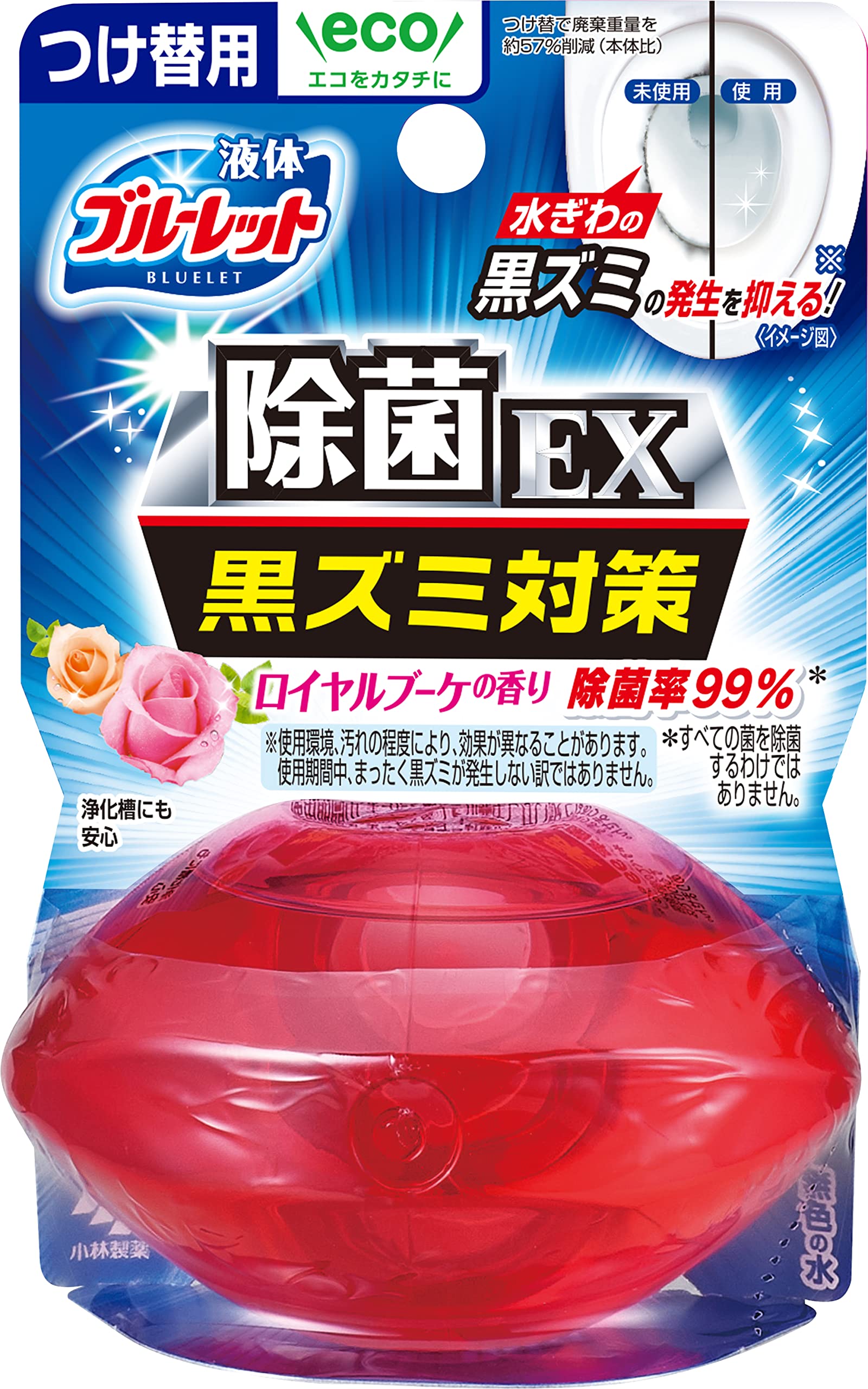 Liquid Bluelet Odake Disinfectant EX Toilet Tank Aromatic Cleaner Royal Bouquet Scent Refill 70ml