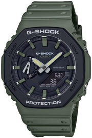 [CASIO] 手錶 G-SHOCK 【日本國內正規品】 實用色系 碳纖維核心防護結構 GA-2110SU-3AJF 男款 綠色