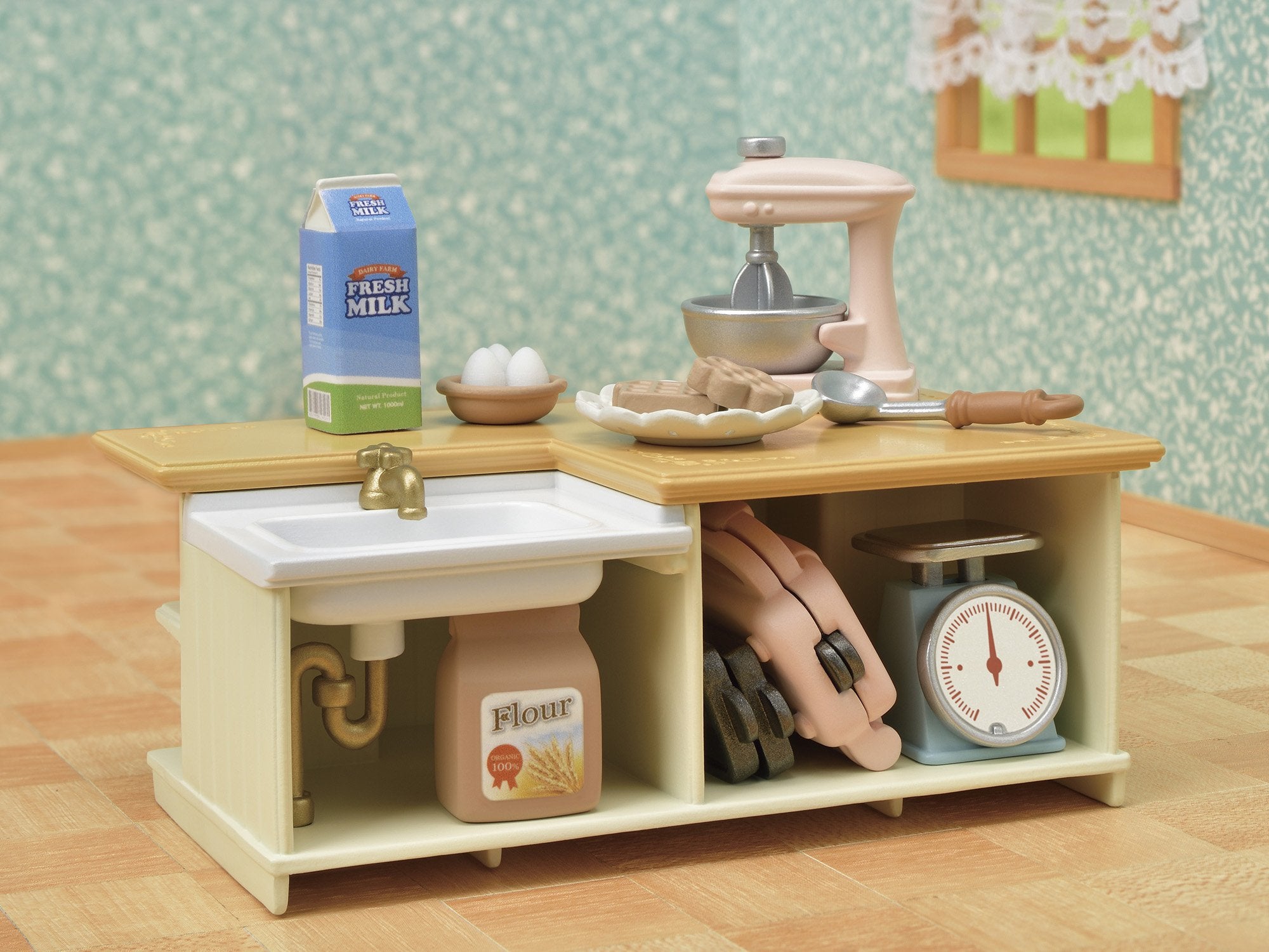 실바니아 패밀리 가구 【아일랜드 키친】 카-423 ST 마크 인증 3세 이상 장난감 인형 집 Sylvanian Families 에포크사 EPOCH
