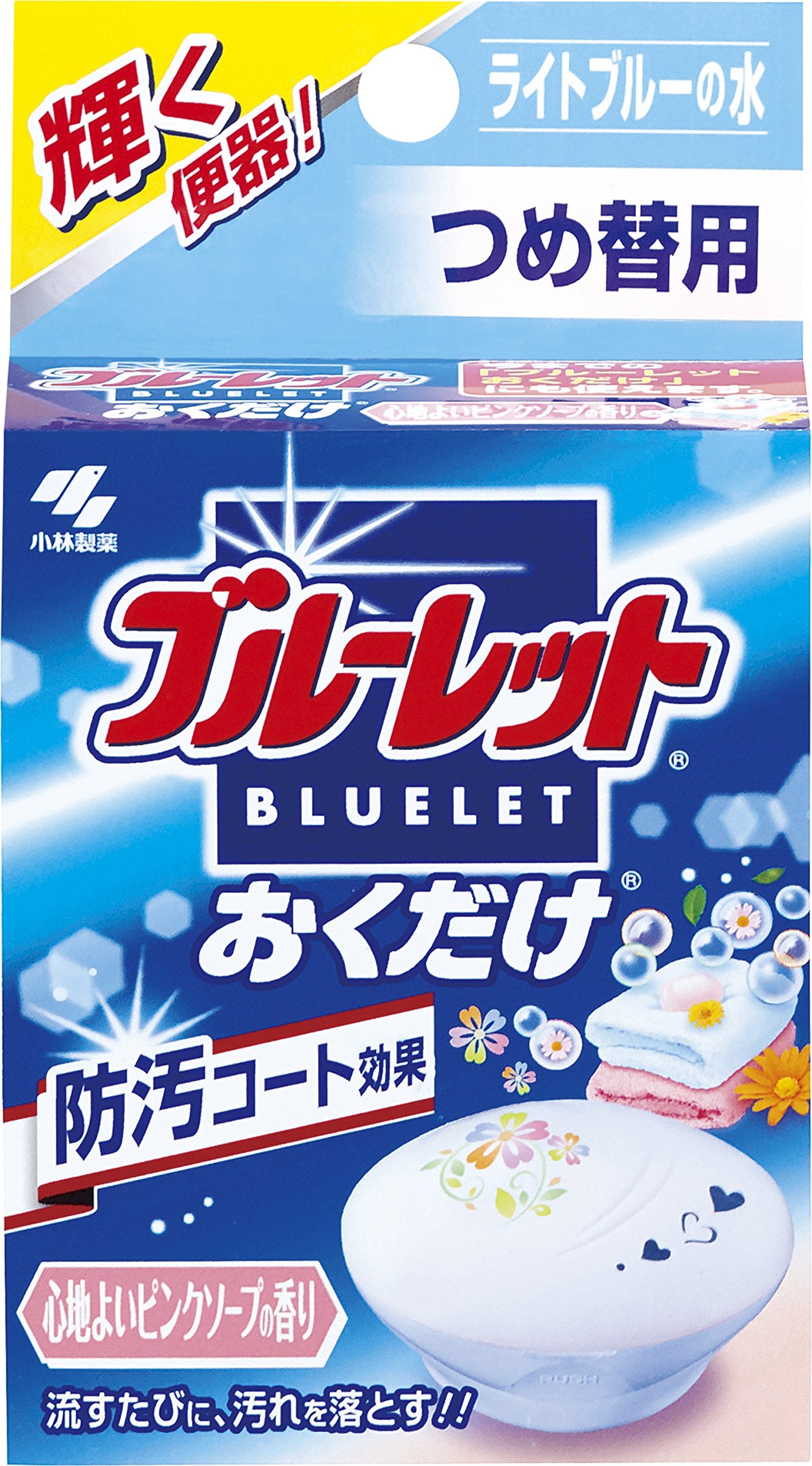 Kobayashi Pharmaceutical Bluelet Okudake Refill Hương Xà Phòng Màu Hồng Dễ Chịu 25g