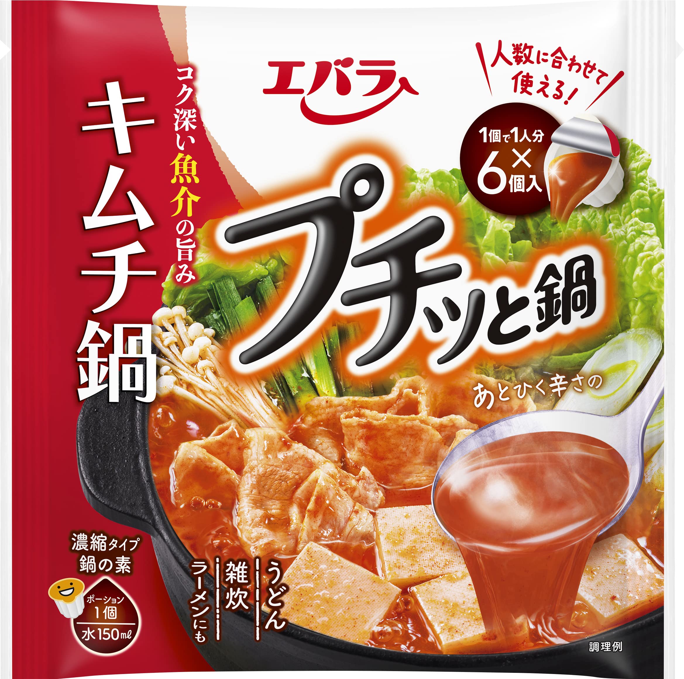 Ebara Petit Nabe Kimchi Nabe (23g x 6 miếng) x 3 túi