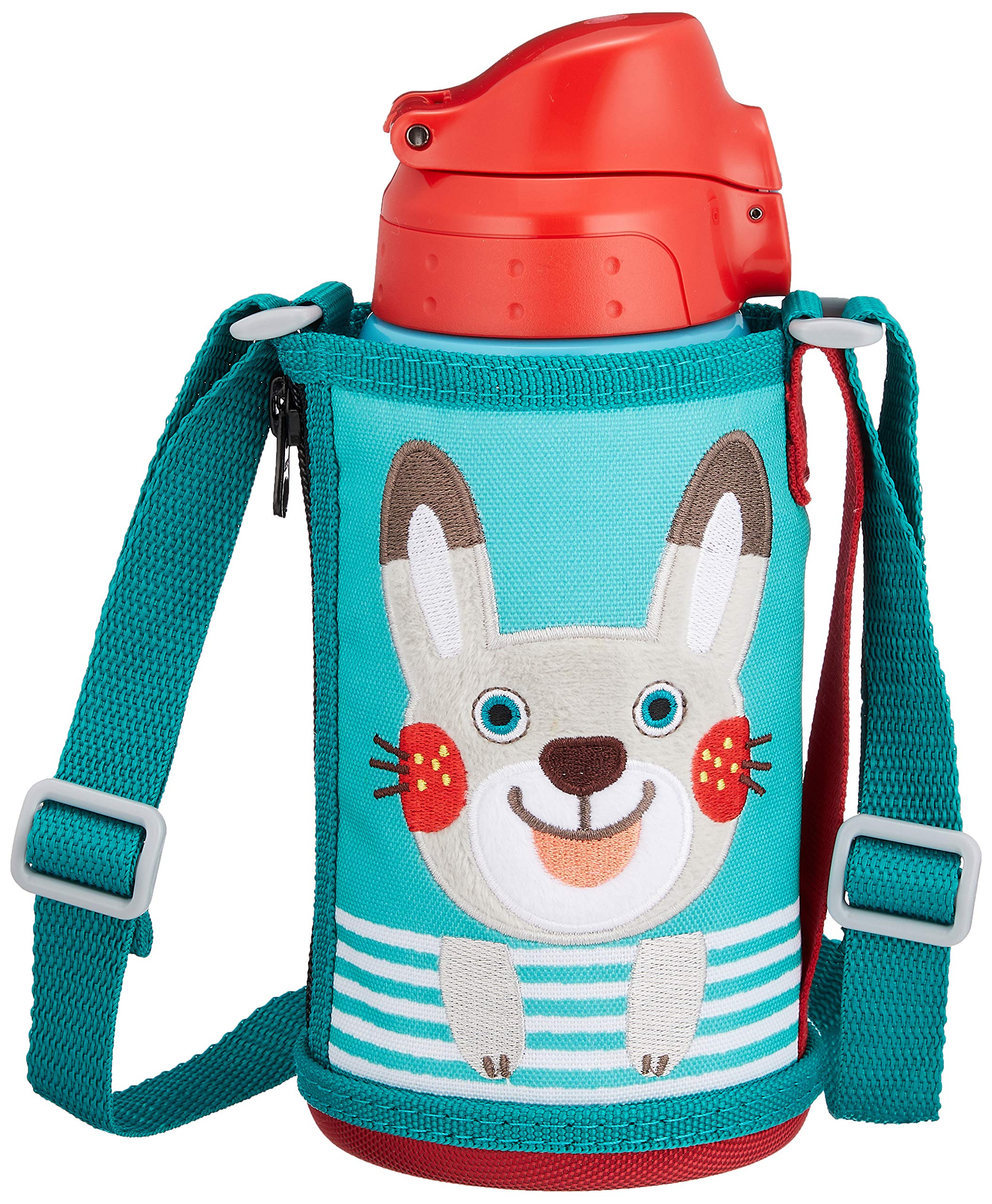 Tiger 水瓶 600ml 直饮杯 含 2WAY 不锈钢水瓶 带袋 Sahara Korobokkuru Rabbit MBR-B06G-AR Tiger