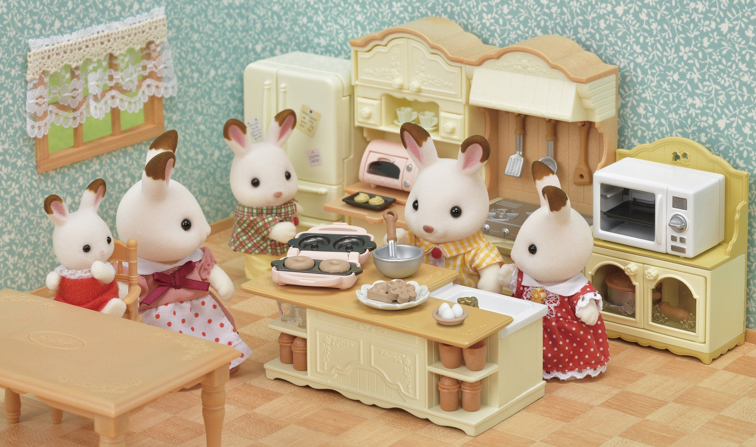 실바니아 패밀리 가구 【아일랜드 키친】 카-423 ST 마크 인증 3세 이상 장난감 인형 집 Sylvanian Families 에포크사 EPOCH