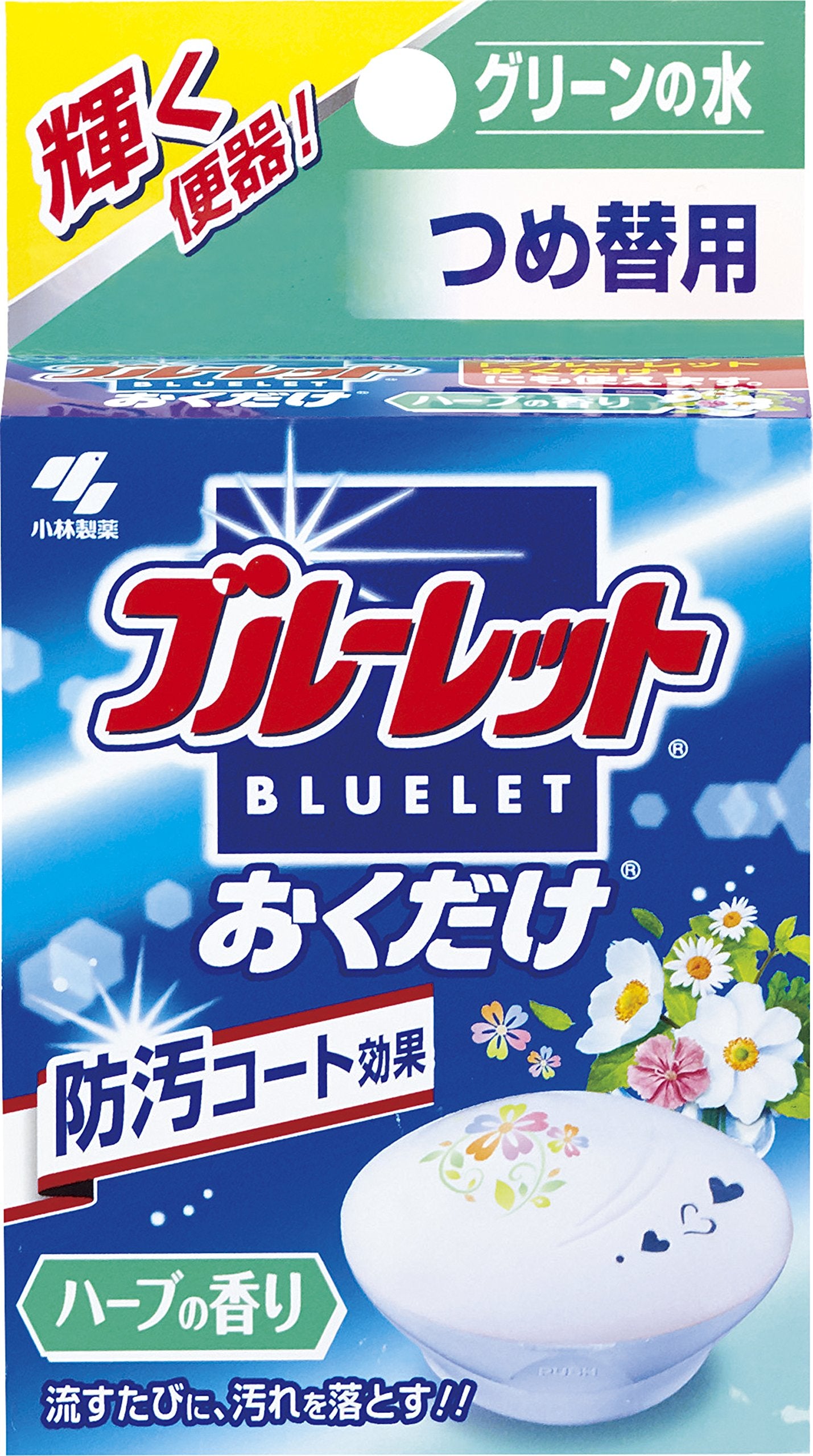 Bluelet Okudake Toilet Tank Aromatic Cleaner Refill Herb 25g