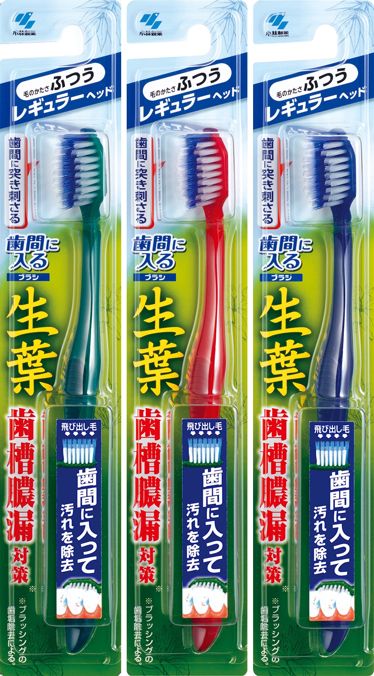 Fresh leaf (shoyo) Brush that fits between teeth Toothbrush Regular head Normal 1 piece To prevent alveolar pyorrhea (※Color cannot be selected)