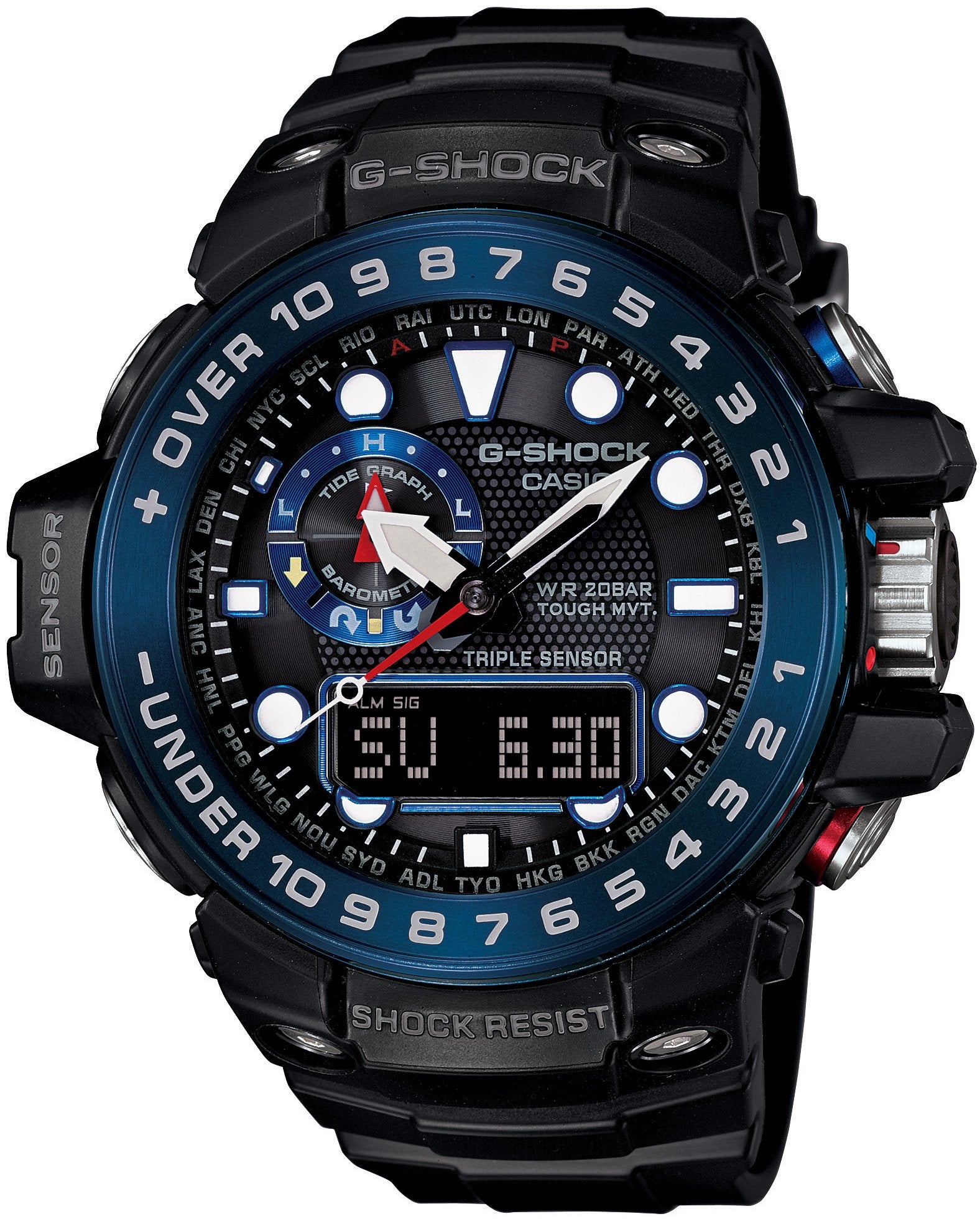 [Casio] G-Shock Watch [Domestic Genuine Product] GULFMASTER Radio Solar GWN-1000B-1BJF Men's Black