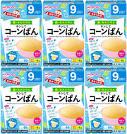 [Wakodo] Handmade Cheer Chinshite Corn Bread (20g x 4 packets) x 6 pieces [From around 9 months] Easy snack in the microwave, moderately sweet