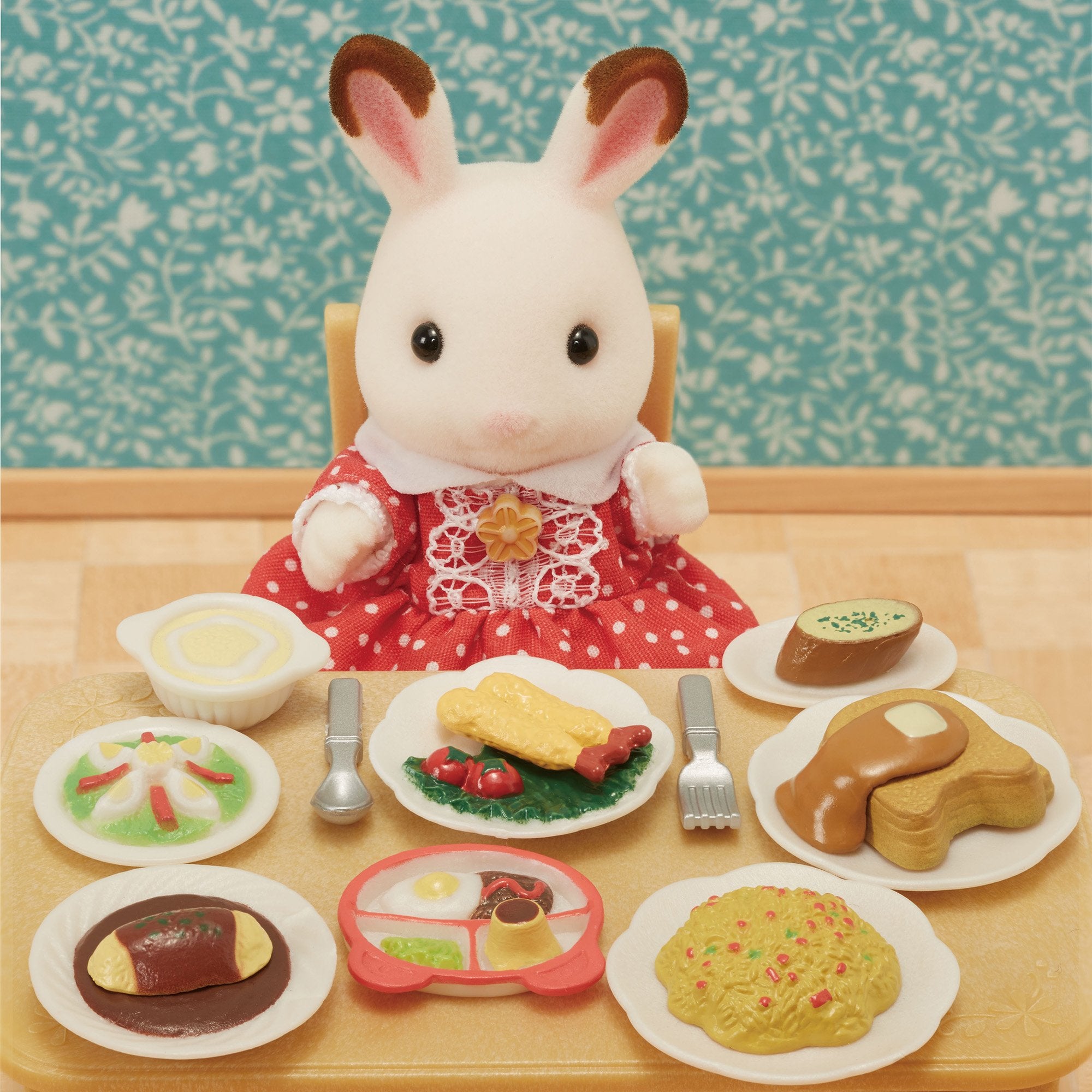 실바니아 패밀리 가구 【런치 세트】 카-417 ST 마크 인증 3세 이상 장난감 인형 집 Sylvanian Families 에포크사 EPOCH