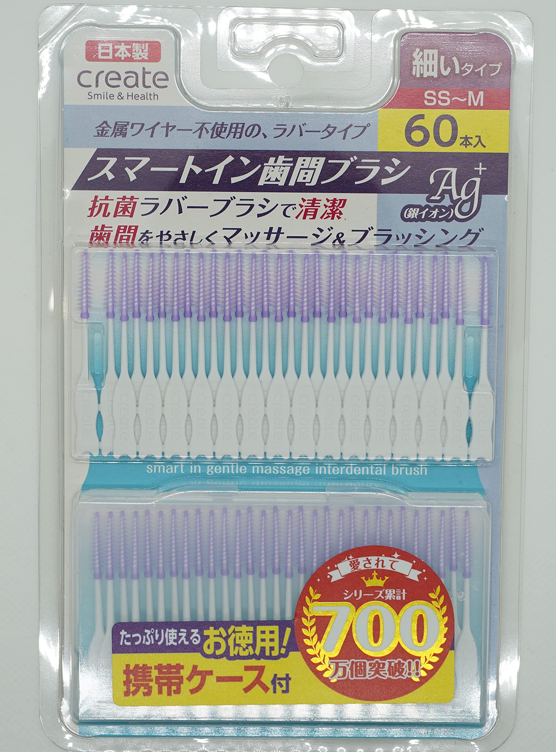 Create Smart In 牙间刷 2(SS)-4(M) 条形 60 件 x 10 件套