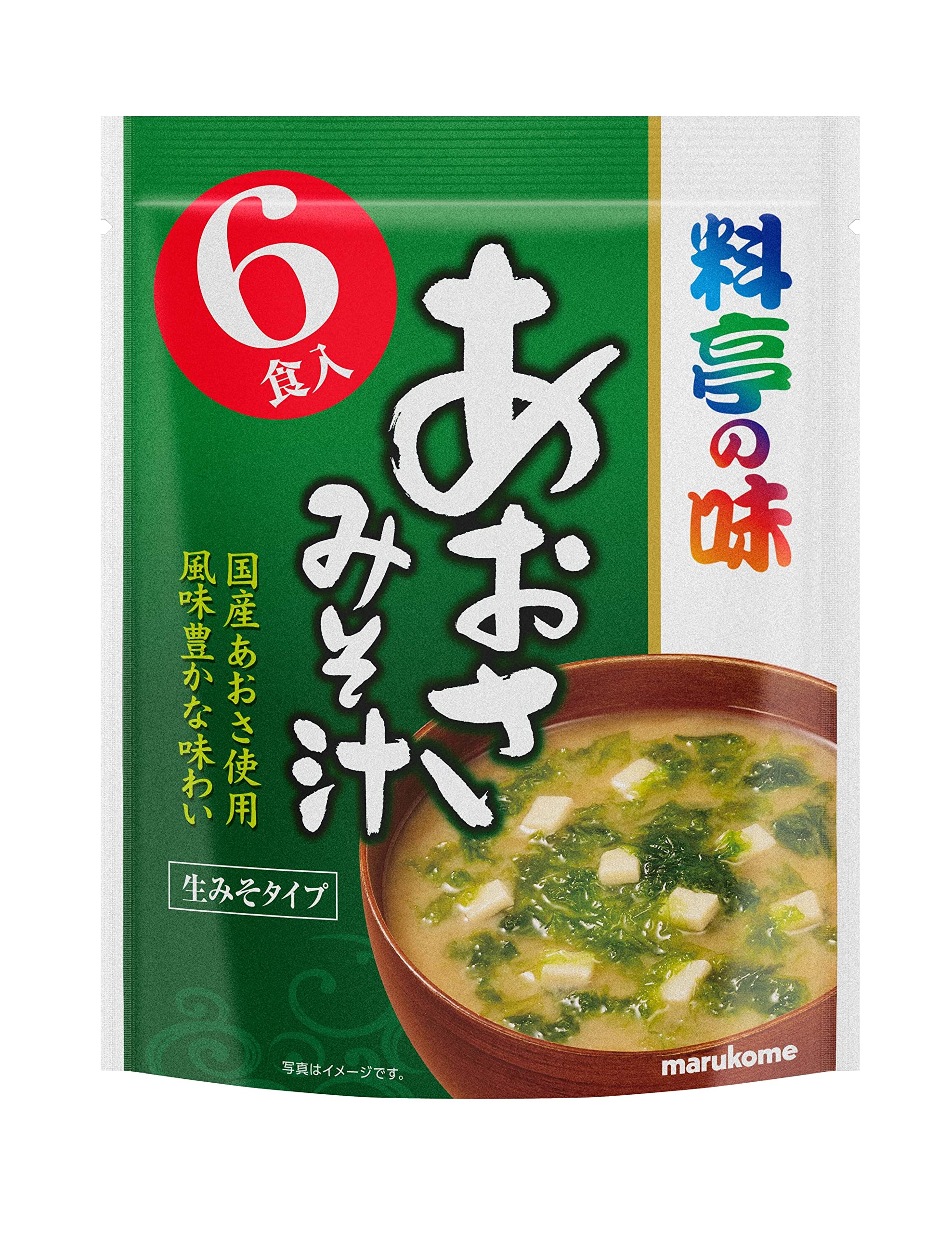 Marukome Value Restaurant Flavor Aosa Instant Miso Soup 6 servings x 7 bags [Uses domestic aosa]