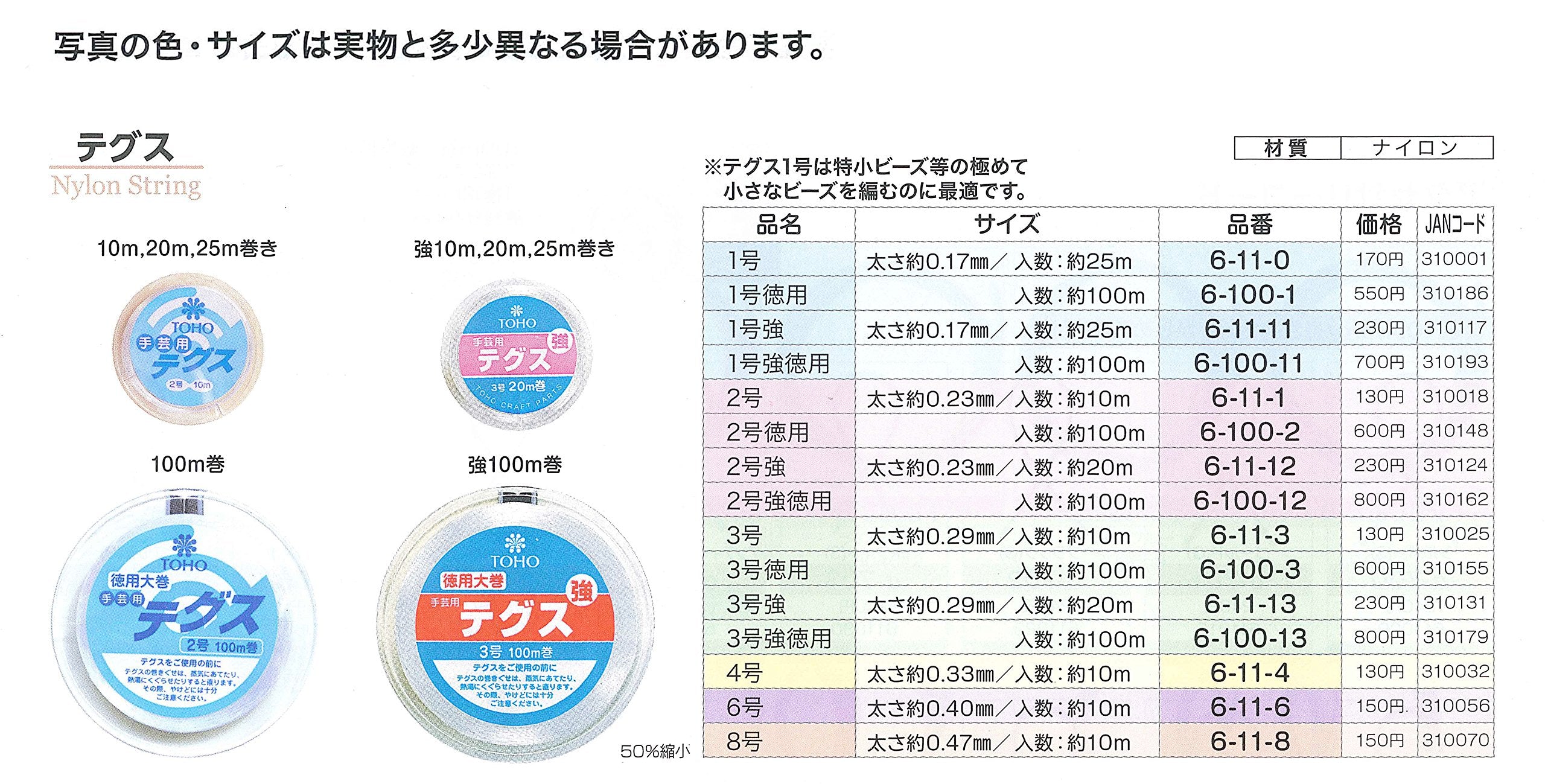 TOHO 테구스 두께 약 0.17mm×약 25m권 강 1호 스키 6-11-11