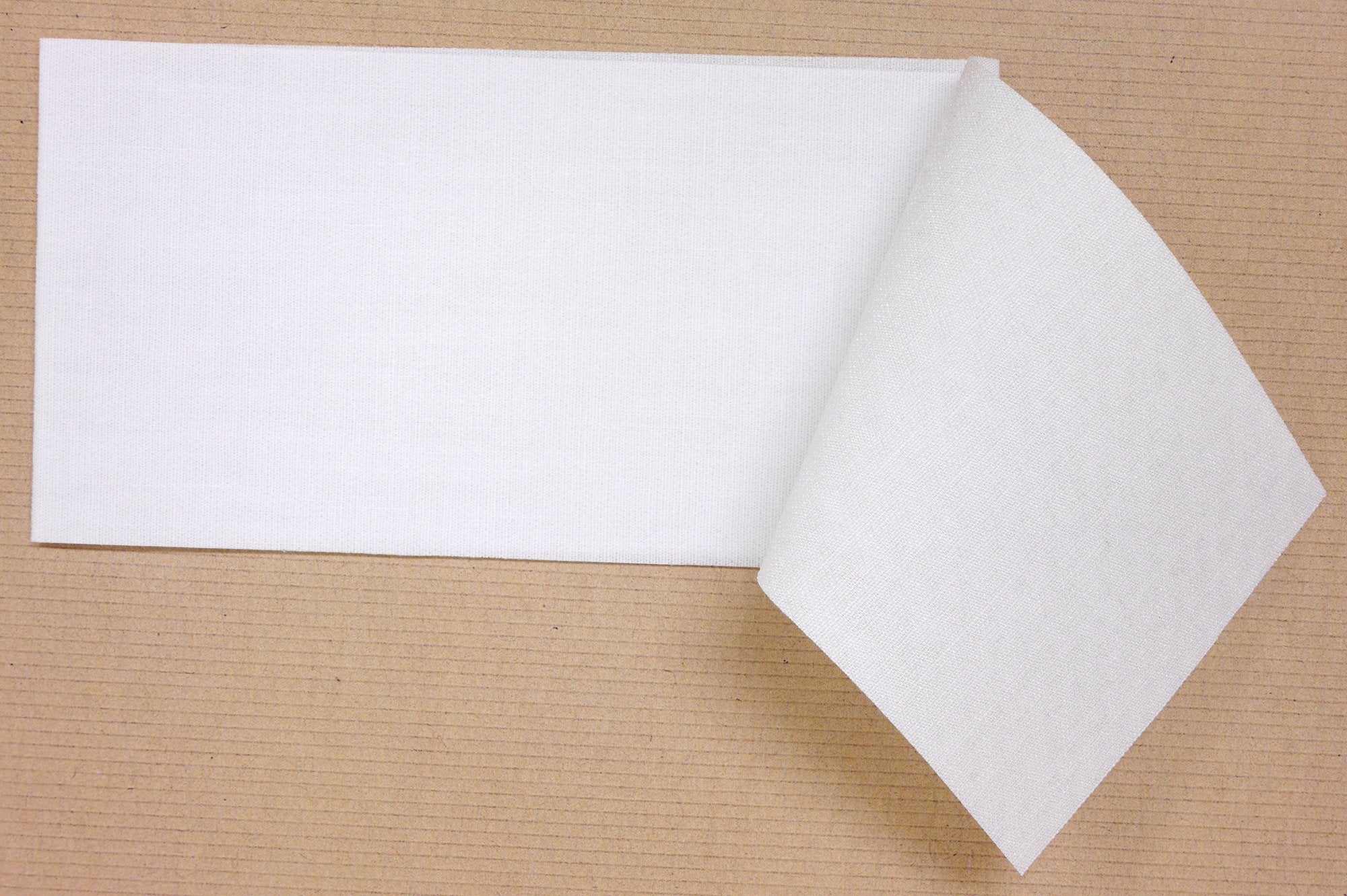 KAWAGUCHI Repair Fabric for Regular to Thick Fabrics, Iron on, Width 6 x Length 30cm, White 93-001